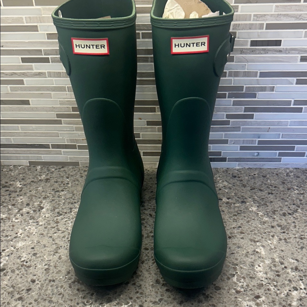 Hunter Women's Original Short Rain Boots, Hunter Green, Women Sz 11, NWOT